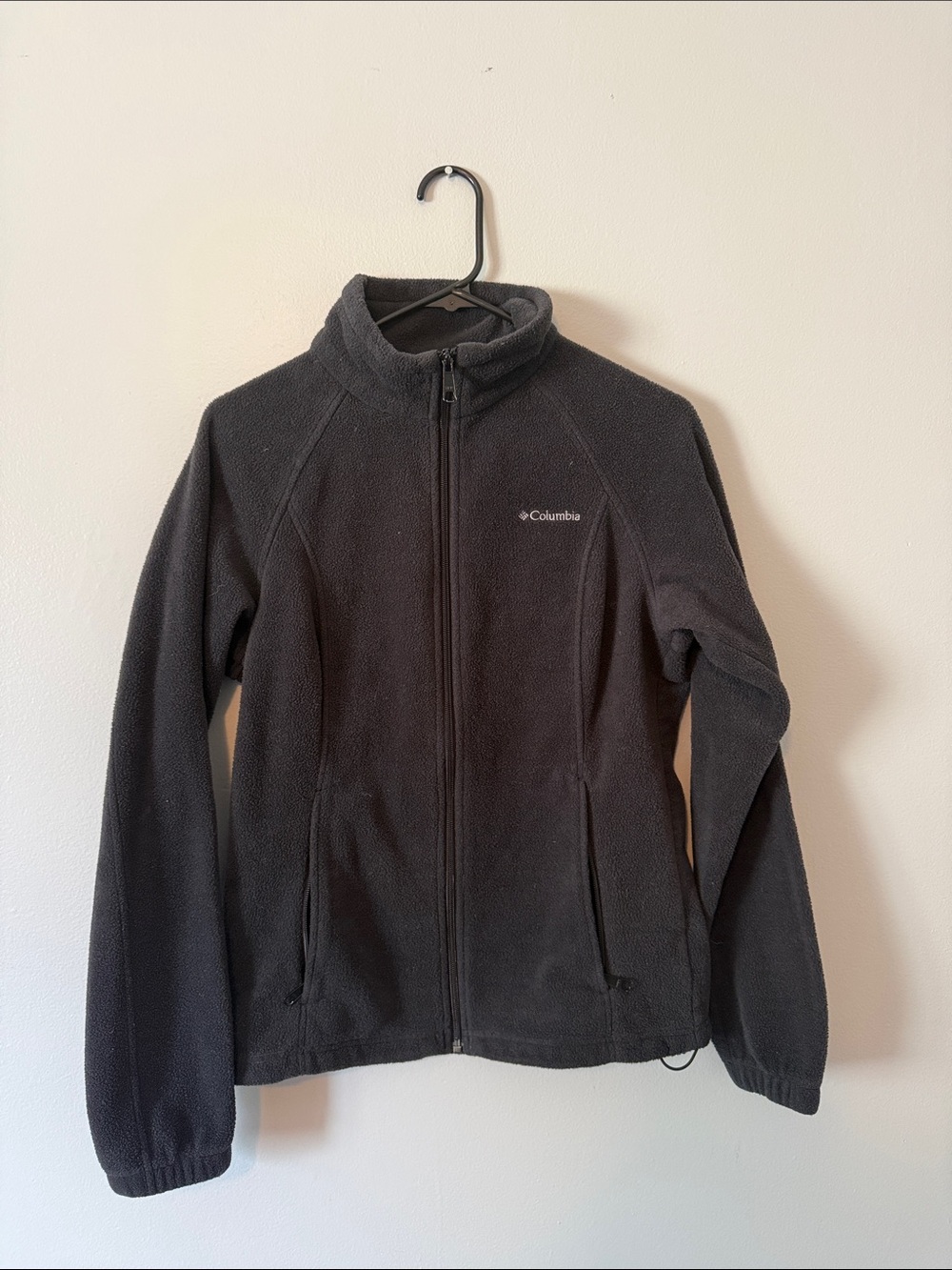 Columbia Black Zip-Up Fleece Jacket